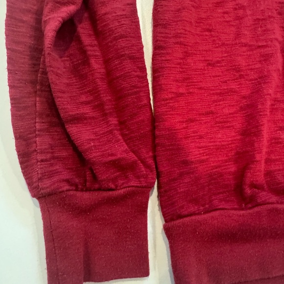 2/$20 Disney Parks sequin zebra print Mickey Mouse women’s long sleeve Burgundy - Picture 3 of 4